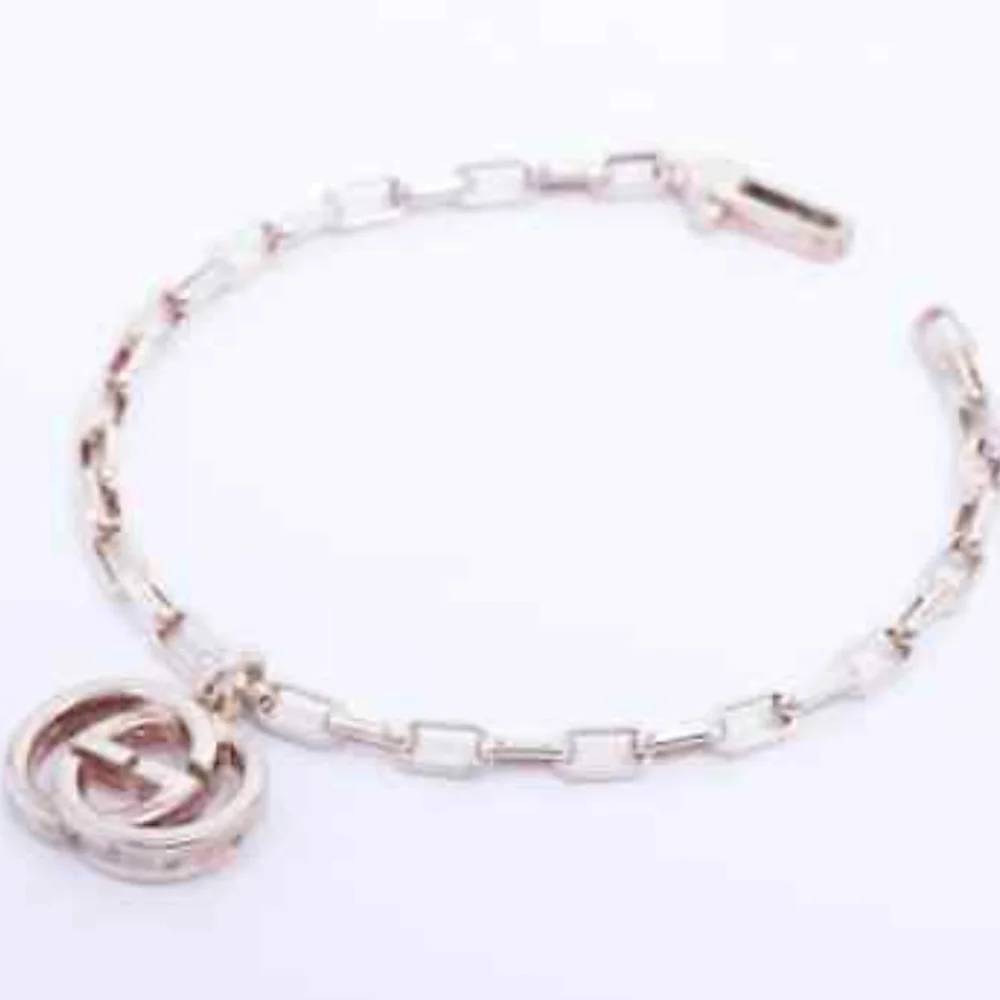 GUCCI STATEMENT bracelet Double  G's!!! 925 Sterling Silver 🧡💚💛💙💜
